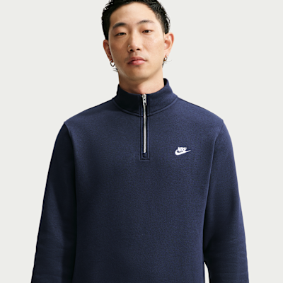 Nike Sportswear Club Men's 1/2-Zip Fleece Top. Nike.com